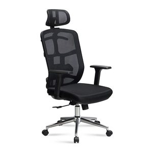 AMSTYLE Bürostuhl, SPM1.450 Stoff schwarz, Gestell silber