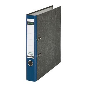 LEITZ 1050 Ordner blau marmoriert Karton 5,2 cm DIN A4, 1 St.