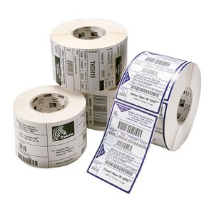 ZEBRA Etikettenrollen für Etikettendrucker 3006322 weiß, 102,0 x 152,0 mm, 12 x 475 Etiketten