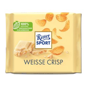 Ritter SPORT WEISS + CRISP Schokolade 100,0 g, 1 St.
