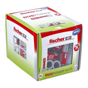 fischer DuoPower 14x70 2K 538254 Universaldübel Ø 14 mm x 70 mm, 20 St.