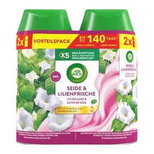 AIRWICK Raumduft-Nachfüller Freshmatic Max SEIDE & LILLIENFRISCHE blumig 250,0 ml, 2 St.