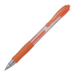 PILOT G2 Gelschreiber neonorange 0,4 mm, Schreibfarbe: orange, 1 St.