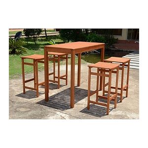 Garden Pleasure Sitzgruppe Palmdale, braun Holz, 5-teilig