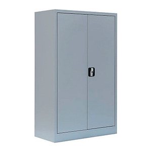 LÜLLMANN Stahlschrank 530290 lichtgrau 2 Fachböden 80,0 x 38,3 x 120,0 cm, aufgebaut, 1 St.