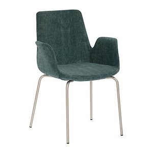 Mayer Besuchersessel myHELIOS petrol chrom Stoff 58,0 x 59,0 x 87,0 cm, 1 St.