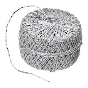 PRÄSENT Kordel Wolga glänzend silber 2,0 mm x 20,0 m