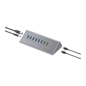 CONCEPTRONIC10-Port Hub USB-A3.0/-C Adap.->6xA3.0+m.Netz. gr