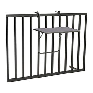barths Gartentisch Boy anthrazit rechteckig 60,0 x 40,0 x 5,0 cm