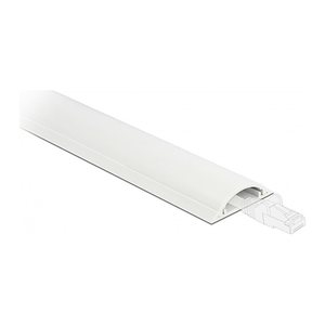DELOCK Kabelkanal selbstklebend 30 x 8 mm - Länge 1 m weiß