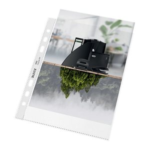 LEITZ Prospekthüllen recycle 4002 DIN A5 transparent genarbt 0,10 mm, 25 St.