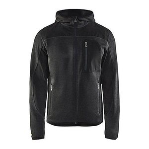 BLAKLÄDER® Herren Strickjacke 4930 dunkelgrau/schwarz Größe S