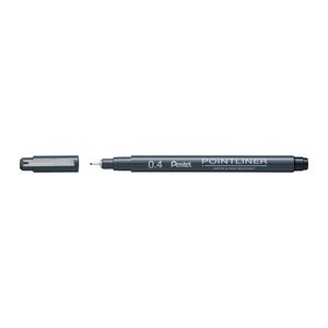 Pentel Pointliner Fineliner schwarz 0,4 mm, 1 St.