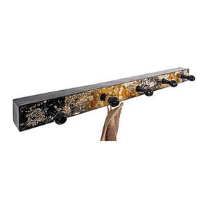 HAKU Möbel Wandgarderobe 32568 gold Metall 5 Haken 75,0 x 11,0 cm, 1 St.