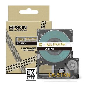 EPSON Schriftband LK LK-5TKN C53S672097, 18 mm, gold auf transparent, 1 St.