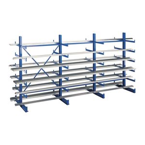 SCHULTE Kragarmregal K1000 14497 enzianblau 500,0 x 100,0 x 200,0 cm