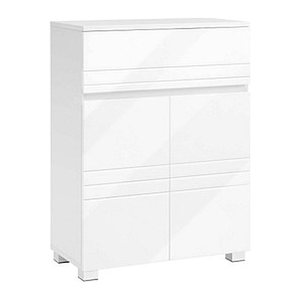 VASAGLE Badschrank weiß 60,0 x 30,0 x 80,0 cm