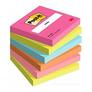 Post-it® Poptimistic Collection Haftnotizen farbsortiert, 6 Blöcke