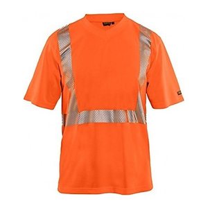 BLAKLÄDER® unisex Warnschutz Shirt 3386 orange Größe M, 1 St.