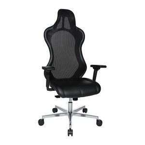 Topstar Bürostuhl Open Chief Premium, SR79WTW3S100 Stoff schwarz, Gestell alu