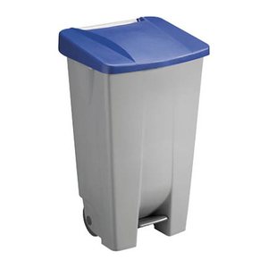 helit Mülleimer 120,0 l grau, blau, 1 St.