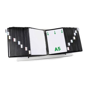 tarifold Sichttafelsystem 435407 DIN A5 schwarz mit 40 St. Sichttafeln, 1 St.