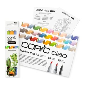 COPIC® Ciao 3D Botanic Palette Starter Layoutmarker-Set farbsortiert 1,0 + 6,0 mm, 1 Set