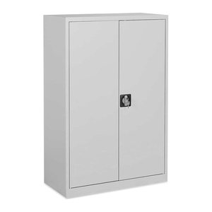 Aktenschrank aus Stahl – 800 x 380 (3 OH) – Korpus in Lichtgrau (Türen Lichtgrau)