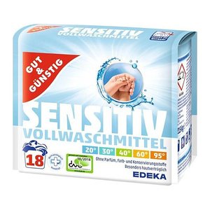 GUT&GÜNSTIG SENSITIV Waschmittel Pulver, 1,22 kg
