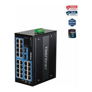 TRENDnet Industrial Switch 26-Port Gbit DIN-Rail
