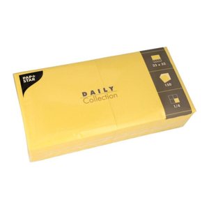 PAPSTAR Servietten Daily Collection gelb 2-lagig 32,0 x 32,0 cm, 150 St.