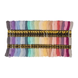 folia Garn zum Sticken Pastell matt pastellfarben 1,0 mm x 8,0 m