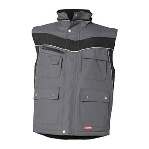 PLANAM® unisex Winterweste PLALINE schiefer, schwarz Größe 4XL