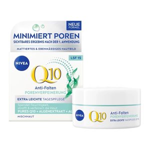 NIVEA Q10 Anti-Falten PORENVERFEINERUNG LSF 15 Gesichtscreme 50,0 ml