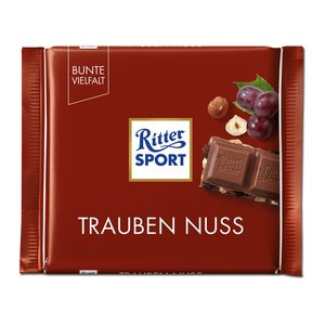 Ritter SPORT TRAUBEN NUSS Schokolade 100,0 g, 1 St.