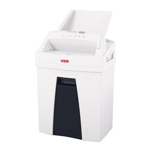 HSM SECURIO AF100 Aktenvernichter mit Partikelschnitt P-4, 4 x 25 mm, bis 100 Blatt, weiß