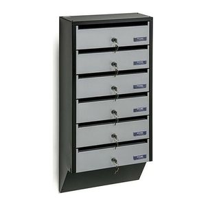 ROTTNER Briefkasten Depot T06368 silber, schwarz