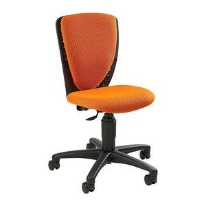 Topstar Kinderdrehstuhl High S'cool®, 70570 BB40 Stoff orange, Gestell schwarz