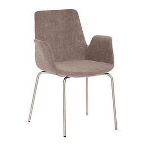 Mayer Besuchersessel myHELIOS mauve chrom Stoff 58,0 x 59,0 x 87,0 cm, 1 St.