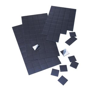 FRANKEN Magnetplättchen, selbstklebend schwarz, Metall, 50 St.