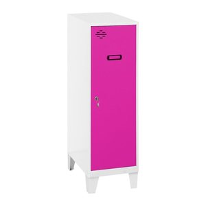 Simonrack Spind SIMONLOCKER DISM weiß, pink 8425437120862, 1 Schließfach 30,0 x 50,0 x 101,5 cm