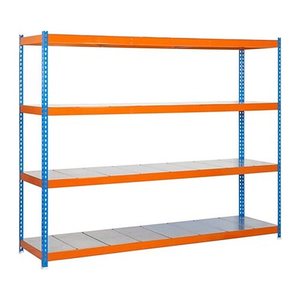 Simonrack Schwerlast-Weitspannregal SIMONFORTE 1804-4 457100045201864 blau, orange 180,0 x 60,0 x 200,0 cm