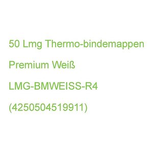 LMG Thermo-Bindemappen Premium weiß Karton für 30 - 40 Blatt, 50 St.