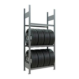 SCHULTE Reifenregal 13820 silber 90,0 x 40,0 x 200,0 cm