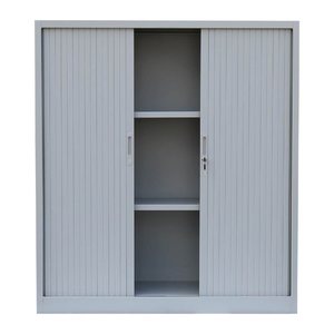 LÜLLMANN Schiebetürenschrank, 555140 lichtgrau 2 Fachböden 120,0 x 45,7 x 135,0 cm