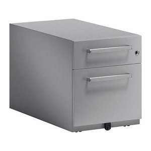 BISLEY Note Rollcontainer silber 2 Auszüge 42,0 x 77,5 x 49,5 cm