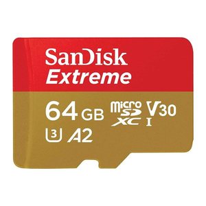 SD MicroSD Card 64GB SanDisk Extreme SDXC inkl. Adapter