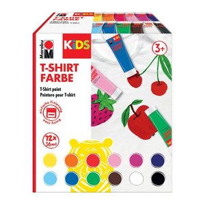 Marabu KiDS Stoffmalfarbe farbsortiert, 12 St.