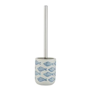WENKO WC-Garnitur Aquamarin weiß, blau Stein, 1 St.