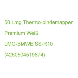 LMG Thermo-Bindemappen Premium weiß Karton für 75 - 95 Blatt, 50 St.